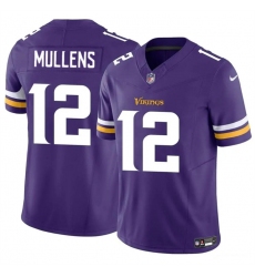 Men Minnesota Vikings 12 Nick Mullens Purple 2023 F U S E  Vapor Untouchable Limited Stitched Jersey