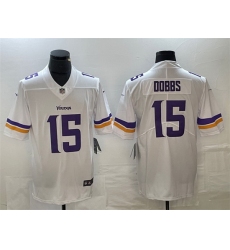 Men Minnesota Vikings 15 Josh Dobbs Purple Vapor Untouchable Limited Stitched Jersey
