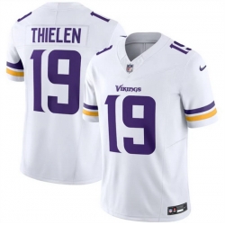 Men Minnesota Vikings 19 Adam Thielen White 2025 F U S E  Vapor Untouchable Limited Stitched Jersey