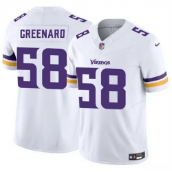 Men Minnesota Vikings 58 Jonathan Greenard White 2025 F U S E  Vapor Untouchable Limited Stitched Jersey