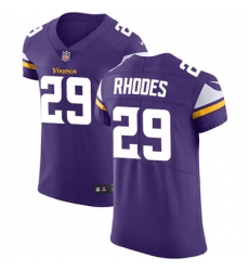 Men Nike Vikings #29 Xavier Rhodes Purple Team Color Stitched NFL Vapor Untouchable Elite Jersey