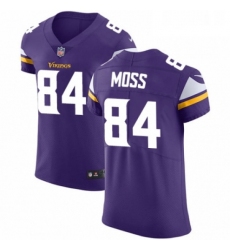 Mens Nike Minnesota Vikings 84 Randy Moss Purple Team Color Vapor Untouchable Elite Player NFL Jersey