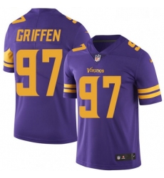 Mens Nike Minnesota Vikings 97 Everson Griffen Limited Purple Rush Vapor Untouchable NFL Jersey