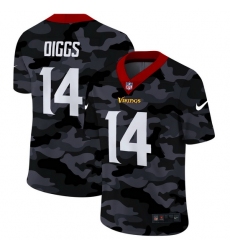 Minnesota Vikings 14 Stefon Diggs Men Nike 2020 Black CAMO Vapor Untouchable Limited Stitched NFL Jersey