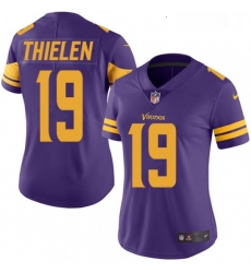 Womens Nike Minnesota Vikings 19 Adam Thielen Elite Purple Rush Vapor Untouchable NFL Jersey