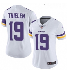 Womens Nike Minnesota Vikings 19 Adam Thielen White Vapor Untouchable Limited Player NFL Jersey