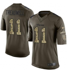 Nike Vikings #11 Laquon Treadwell Green Youth Stitched NFL Limited Salute to Service Jersey