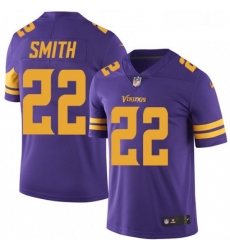 Youth Nike Minnesota Vikings 22 Harrison Smith Limited Purple Rush Vapor Untouchable NFL Jersey