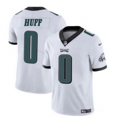 Men Philadelphia Eagles 0 Bryce Huff White Vapor Untouchable Limited Stitched Football Jersey