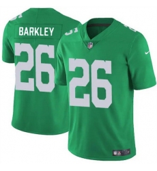 Men Philadelphia Eagles 26 Saquon Barkley Kelly Green Vapor Untouchable Limited Football Stitched Jersey