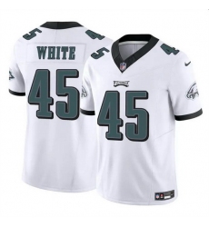 Men Philadelphia Eagles 45 Devin White White 2023 F U S E Vapor Untouchable Limited Stitched Football Jersey