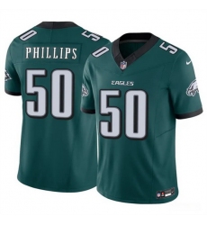 Men Philadelphia Eagles 50 Jaelan Phillips Green 2025 F U S E Vapor Untouchable Limited Stitched Football Jersey Men Philadelphia Eagles 50 Jaelan Phillips Green 2025 F U S E Vapor Untouchable Limited Stitched Football Jersey