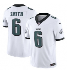 Men Philadelphia Eagles 6 DeVonta Smith White 2023 F.U.S.E. Vapor Untouchable Limited Stitched Football Jersey