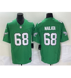 Men Philadelphia Eagles 68 Jordan Mailata Green 2023 F U S E Vapor Untouchable Stitched Football Jersey