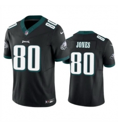 Men Philadelphia Eagles 80 Julio Jones Black 2023 F U S E  Vapor Untouchable Limited Stitched Football Jersey