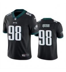 Men Philadelphia Eagles 98 Robert Quinn Black Vapor Untouchable Limited Stitched Jersey