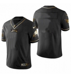 Men Philadelphia Eagles Blank Black Gold Stitched NFL Jersey