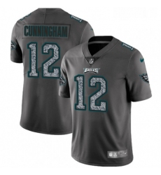 Mens Nike Philadelphia Eagles 12 Randall Cunningham Gray Static Vapor Untouchable Limited NFL Jersey