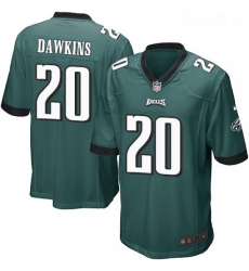 Mens Nike Philadelphia Eagles 20 Brian Dawkins Game Midnight Green Team Color NFL Jersey