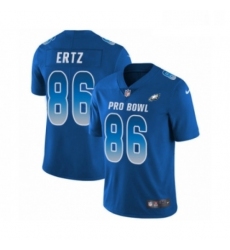 Mens Nike Philadelphia Eagles 86 Zach Ertz Limited Royal Blue NFC 2019 Pro Bowl NFL Jersey