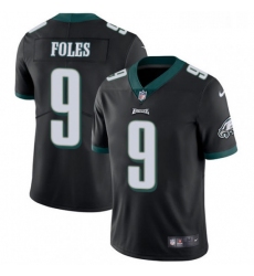 Mens Nike Philadelphia Eagles 9 Nick Foles Black Alternate Vapor Untouchable Limited Player NFL Jersey