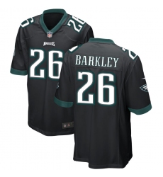 Men's Philadelphia Eagles #26 SAQUON BARKLEY Black Vapor Untouchable Limited Stitched Football Jersey