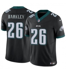 Men's Philadelphia Eagles #26 Saquon Barkley Black 2023 F.U.S.E. Vapor Untouchable Limited Football Stitched Jersey