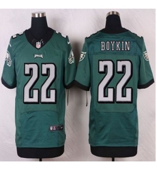 NEW Philadelphia Eagles #22 Brandon Boykin Midnight Green Team Color Mens Stitched NFL New Elite jersey