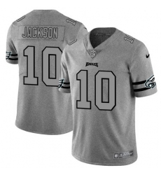 Nike Eagles 10 DeSean Jackson 2019 Gray Gridiron Gray Vapor Untouchable Limited Jersey