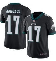 Nike Eagles #17 Nelson Agholor Black Mens Stitched NFL Limited Rush Jersey