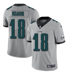 Nike Eagles 18 Jalen Reagor Silver Men Stitched NFL Limited Inverted Legend Jersey