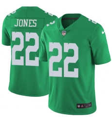 Nike Eagles #22 Sidney Jones Green Mens Stitched NFL Limited Rush Jersey