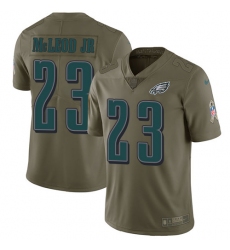 Nike Eagles #23 Rodney McLeod Jr Olive Mens Stitched NFL Limited 2017 Salute To Service Jersey