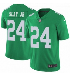 Nike Eagles 24 Darius Slay Jr Green Men Stitched NFL Limited Rush Jersey