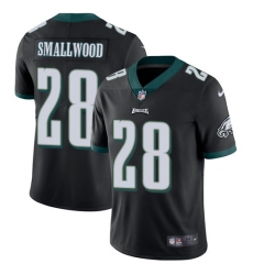 Nike Eagles #28 Wendell Smallwood Black Alternate Men Stitched NFL Vapor Untouchable Limited Jersey