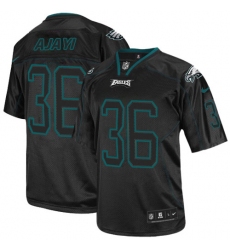 Nike Eagles #36 Jay Ajayi Lights Out Black Mens Stitched NFL Elite Jersey