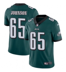 Nike Eagles #65 Lane Johnson Midnight Green Team Color Mens Stitched NFL Vapor Untouchable Limited Jersey
