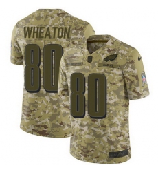 Nike Eagles #80 Markus Wheaton Camo Mens Stitched NFL Limited 2018 Salute To Service Jersey