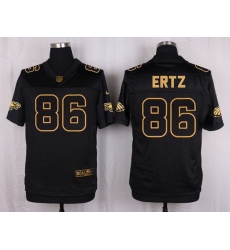 Nike Eagles #86 Zach Ertz Black Mens Stitched NFL Elite Pro Line Gold Collection Jersey