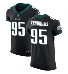 Nike Eagles #95 Mychal Kendricks Black Alternate Mens Stitched NFL Vapor Untouchable Elite Jersey