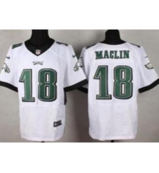 Nike Philadelphia Eagles 18 Jeremy Maclin White Elite NFL Jersey