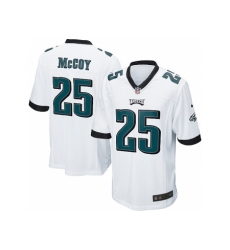 Nike Philadelphia Eagles 25 LeSean McCoy White Game NFL Jersey