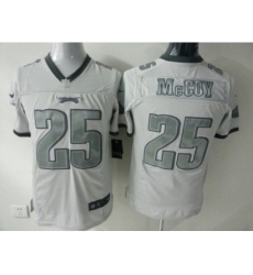 Nike Philadelphia Eagles 25 LeSean McCoy White Game Platinum NFL Jersey
