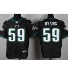 Nike Philadelphia Eagles 59 DeMeco Ryans Black Elite NFL Jersey