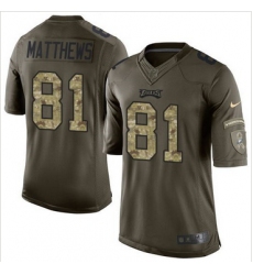 Nike Philadelphia Eagles #81 Jordan Matthews Green Men 27s Stitched NFL Limited Salute to Service Jersey