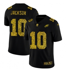 Philadelphia Eagles 10 Desean Jackson Men Nike Leopard Print Fashion Vapor Limited NFL Jersey Black