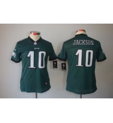 Women Nike Philadelphia Eagles #10 Jackson Green Color Limited Jerseys