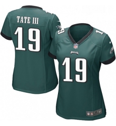 Womens Nike Philadelphia Eagles 19 Golden Tate III Game Midnight Green Team Color NFL Jerse