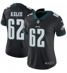 Womens Nike Philadelphia Eagles 62 Jason Kelce Black Alternate Vapor Untouchable Limited Player NFL Jersey