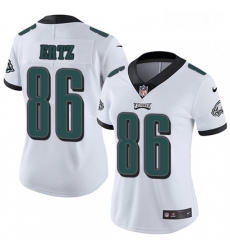 Womens Nike Philadelphia Eagles 86 Zach Ertz White Vapor Untouchable Limited Player NFL Jersey